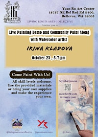 Live watercolor painting demo & community paint along with Irina Kladova