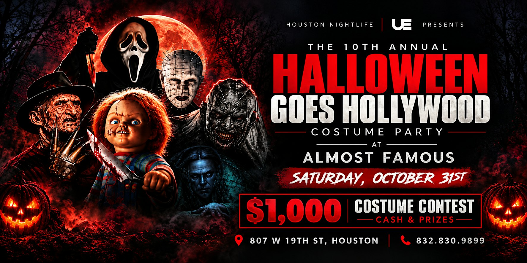 Halloween Goes Hollywood - Saturday Oct 31st