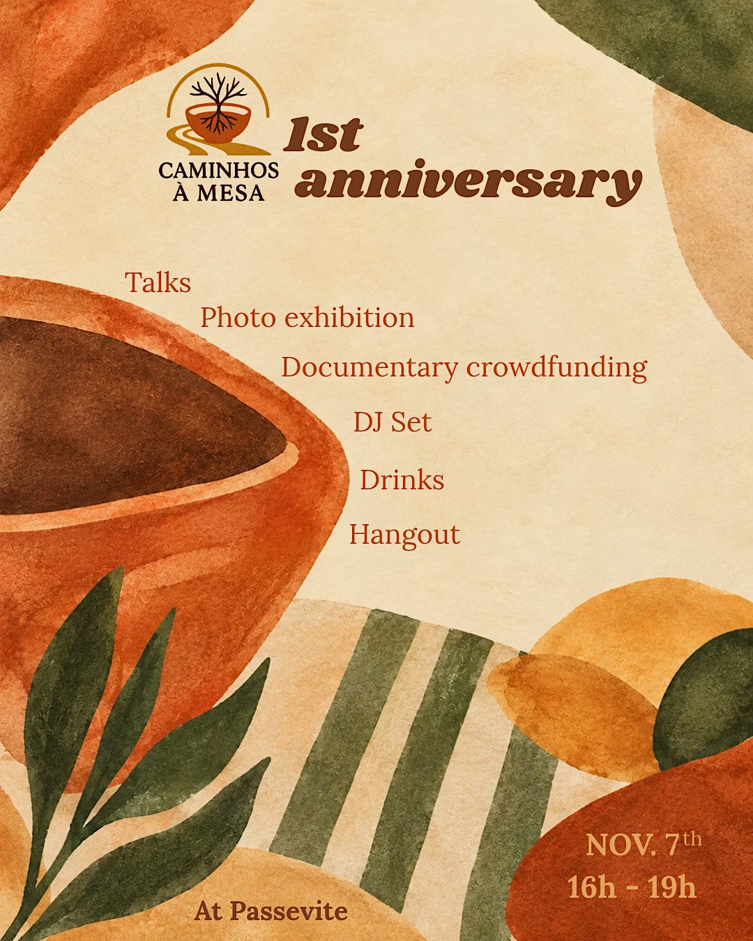1st anniversary of Caminhos à Mesa
