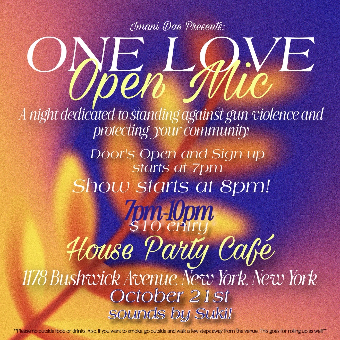 ONE LOVE -Open Mic Night