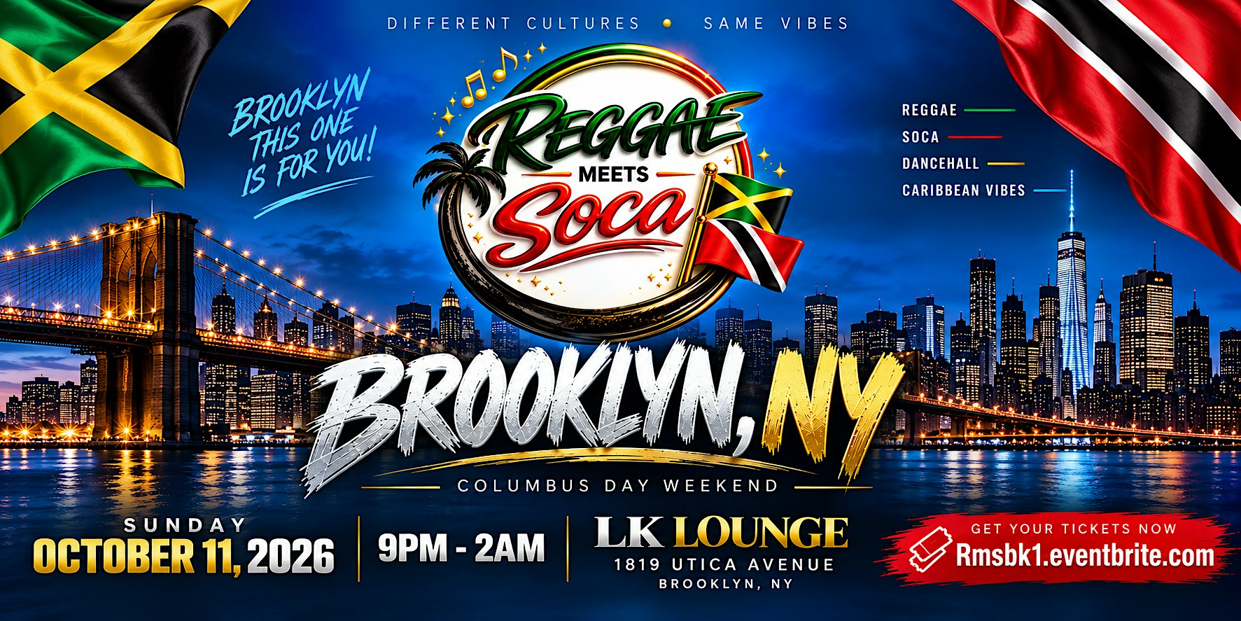 Reggae Meets Soca in BROOKLYN, NY
