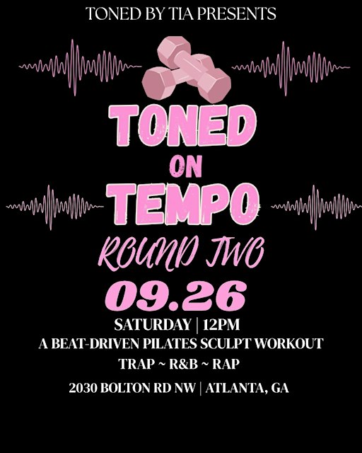 TONED ON TEMPO: A beat-driven Pilates Sculpt workout