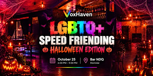 LGBTQ+ Speed Friending: Halloween Edition in Montréal
