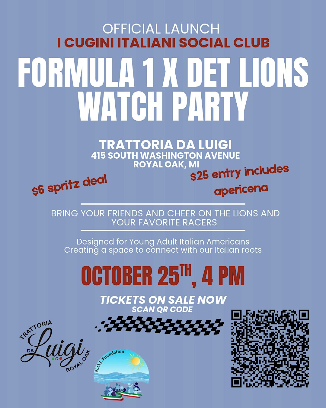 Formula 1 x Lions Watch Party