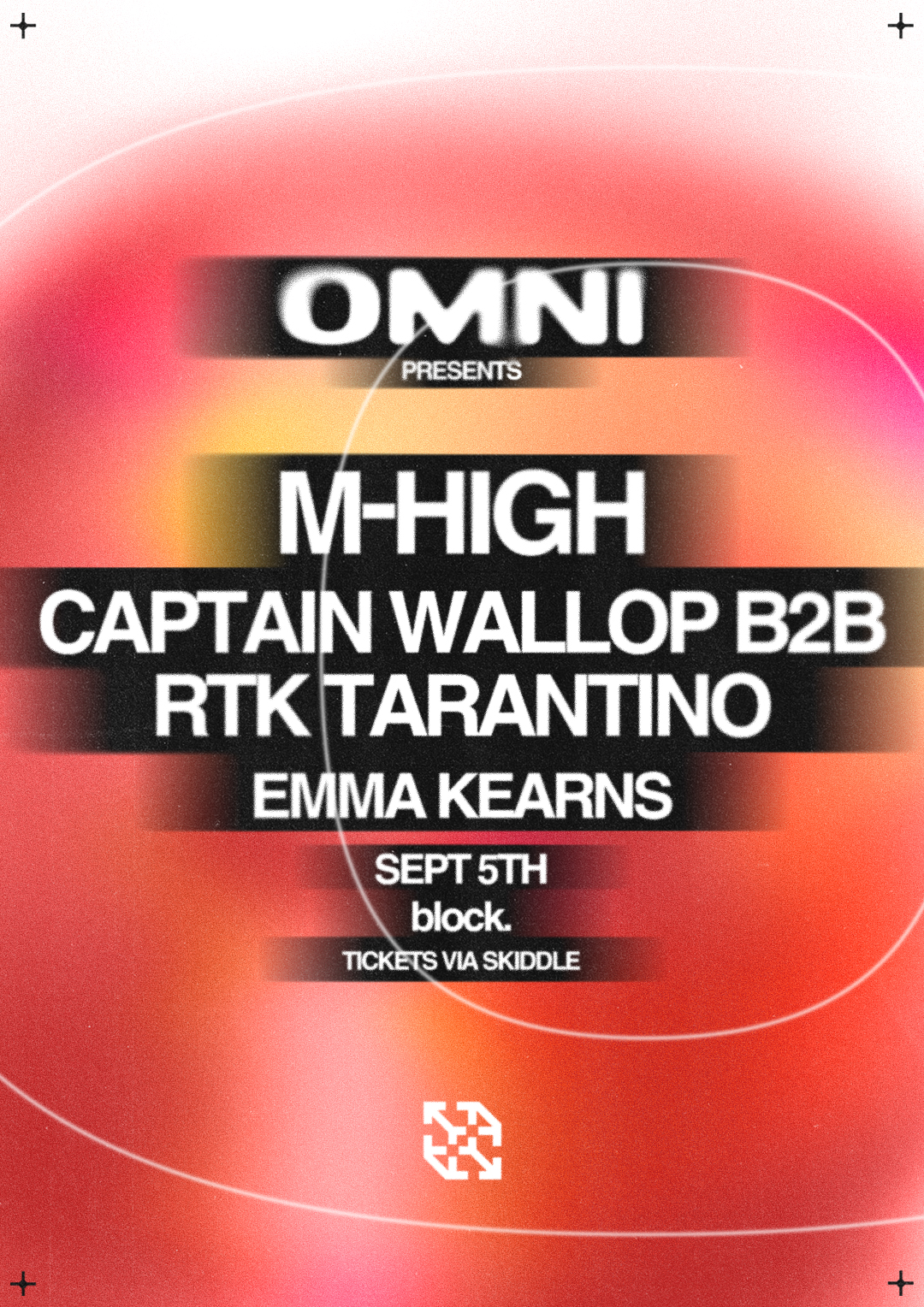 Block x Omni: M-High, Captain Wallop b2b RTK Tarantino