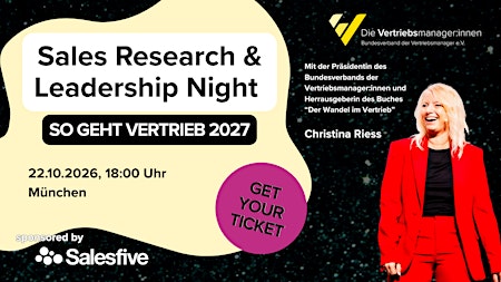 Sales Research & Leadership Night - So geht Vertrieb 2027