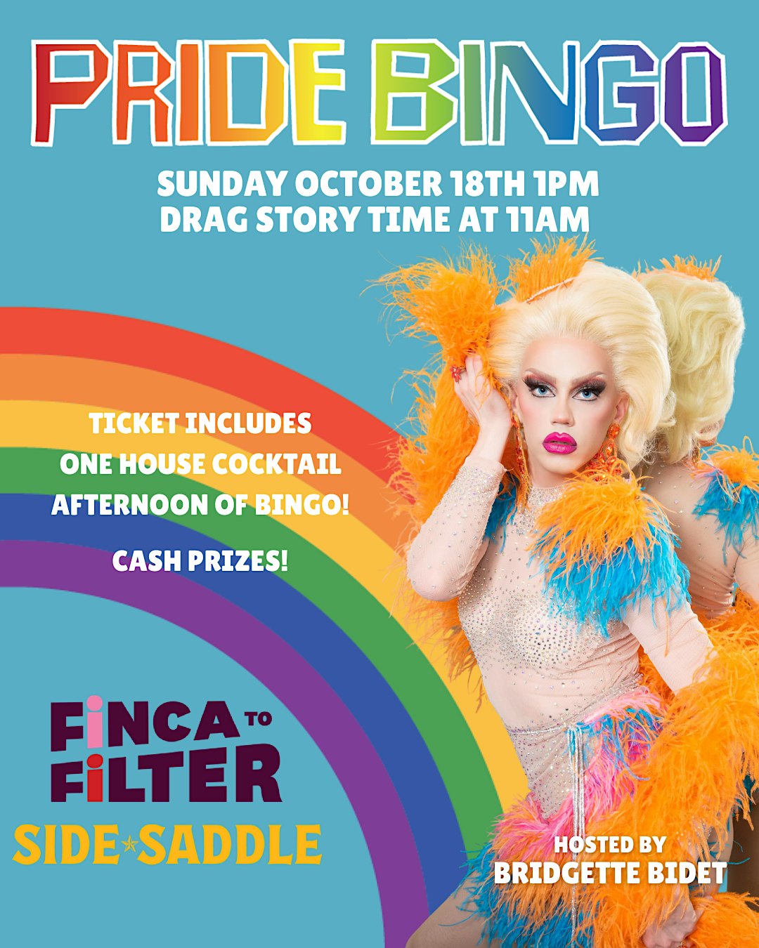 Side Saddle Drag BINGO with Brigitte Bidet