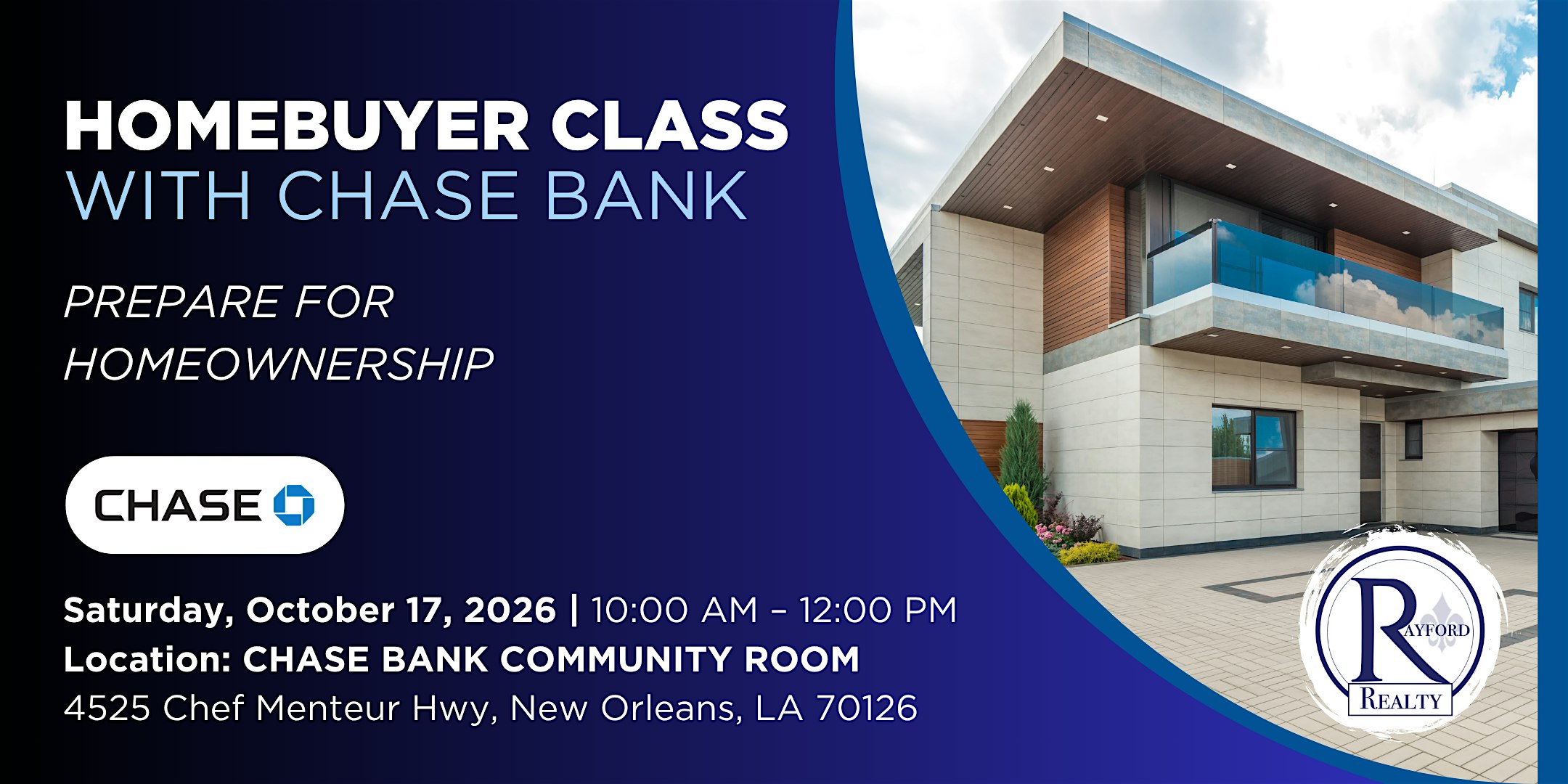 Homebuyer Class with Chase Bank | Prepare for Homeownership