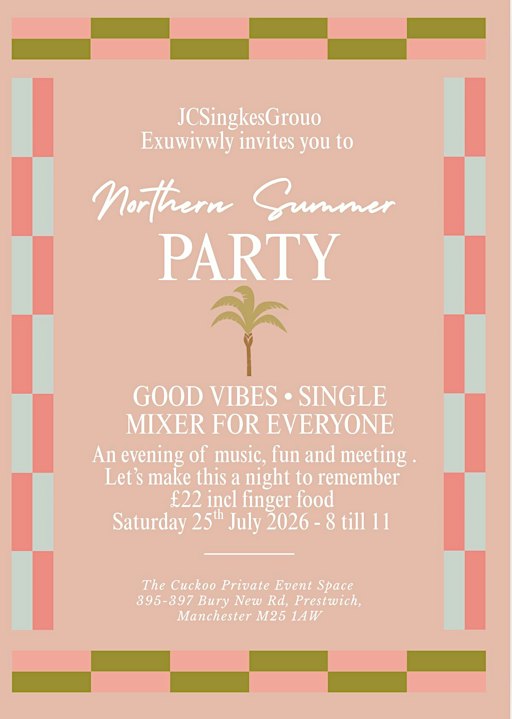 Northern Summer Singles Mixer
