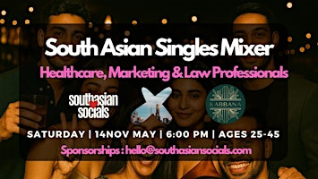 South Asian Singles Mixer | Healthcare, Marketing & Law Professionals