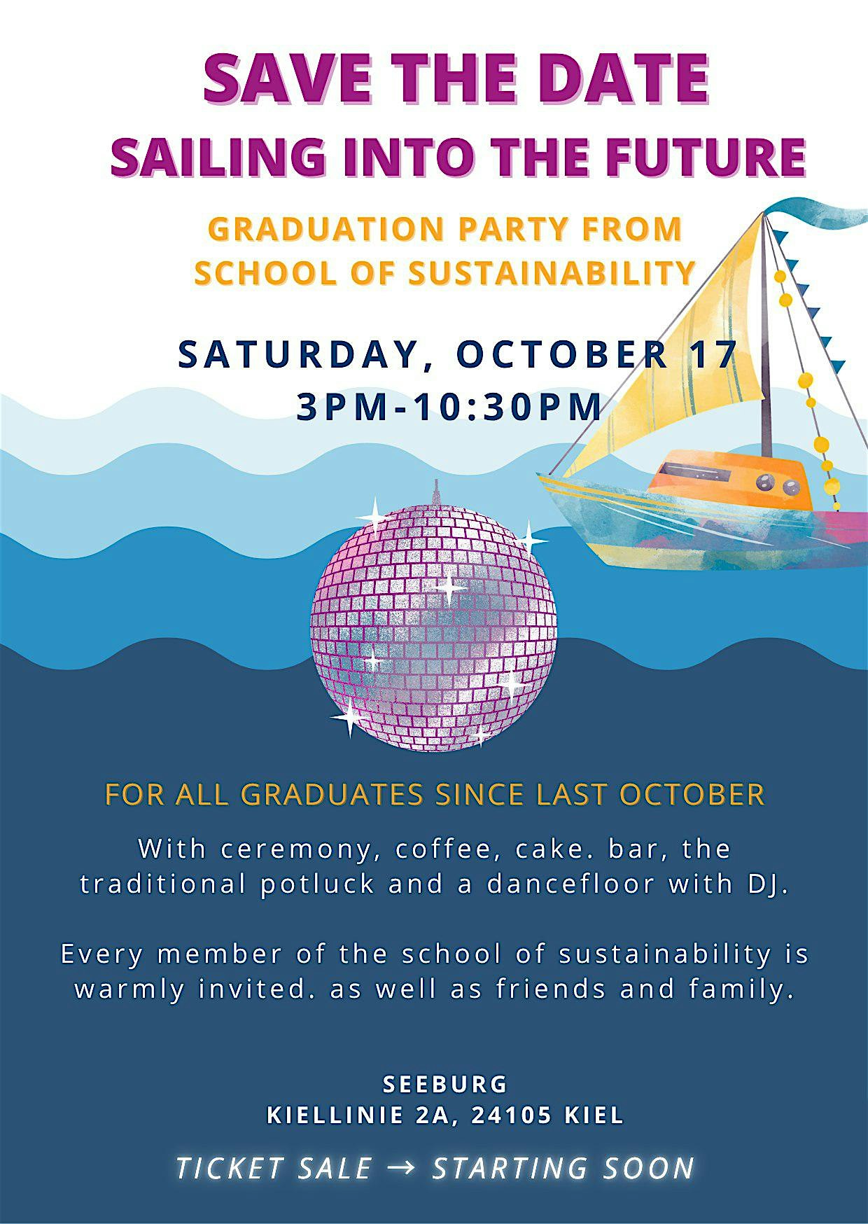 Graduation party School of Sustainability