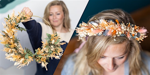 Trockenblumenring oder Haarkranz binden in Berlin - Workshop