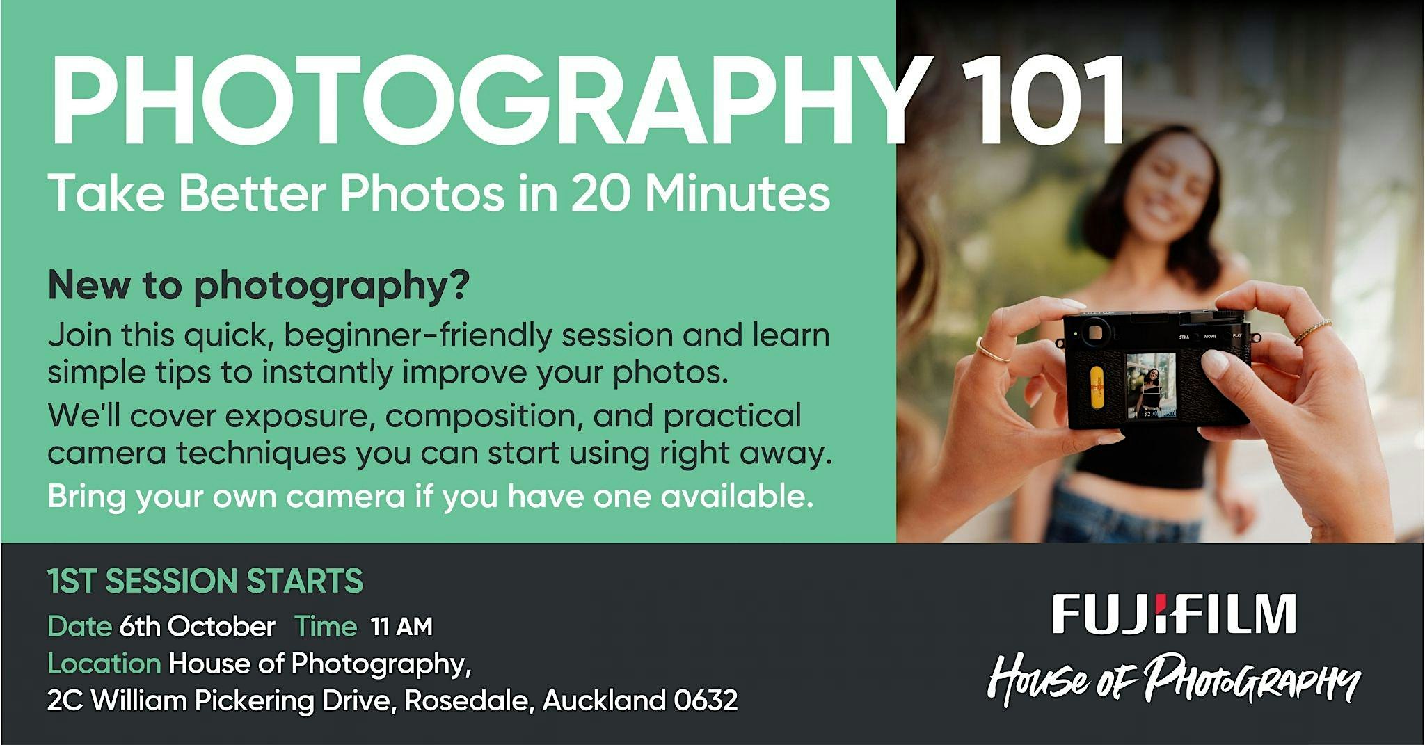 Photography 101: Take Better Photos in 20 Minutes