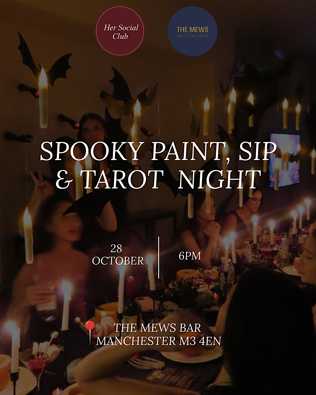 Spooky Paint, Sip & Tarot Night