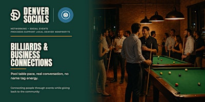Billiards & Business Connections Networking For Professionals