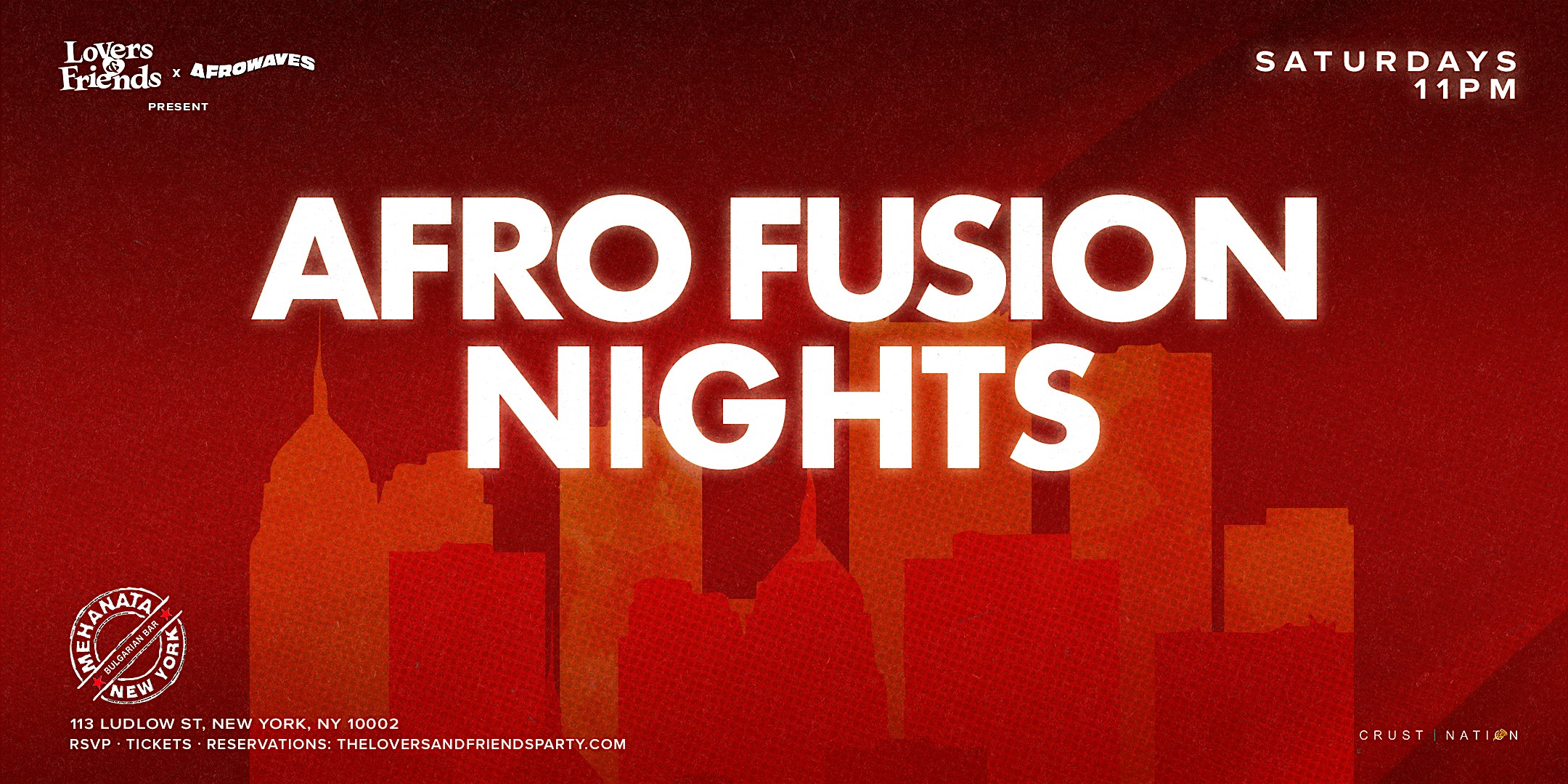 AFRO FUSION: Afrobeats Party at the Legendary Mehanata Bar NYC