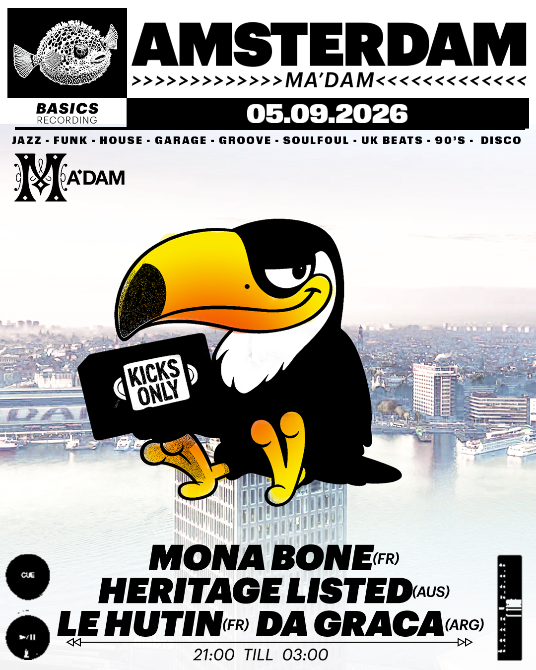 Madam by Night invites: Basics Recording