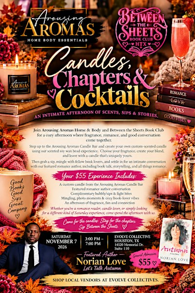 Between the Sheets: Candles, Chapters & Cocktails
