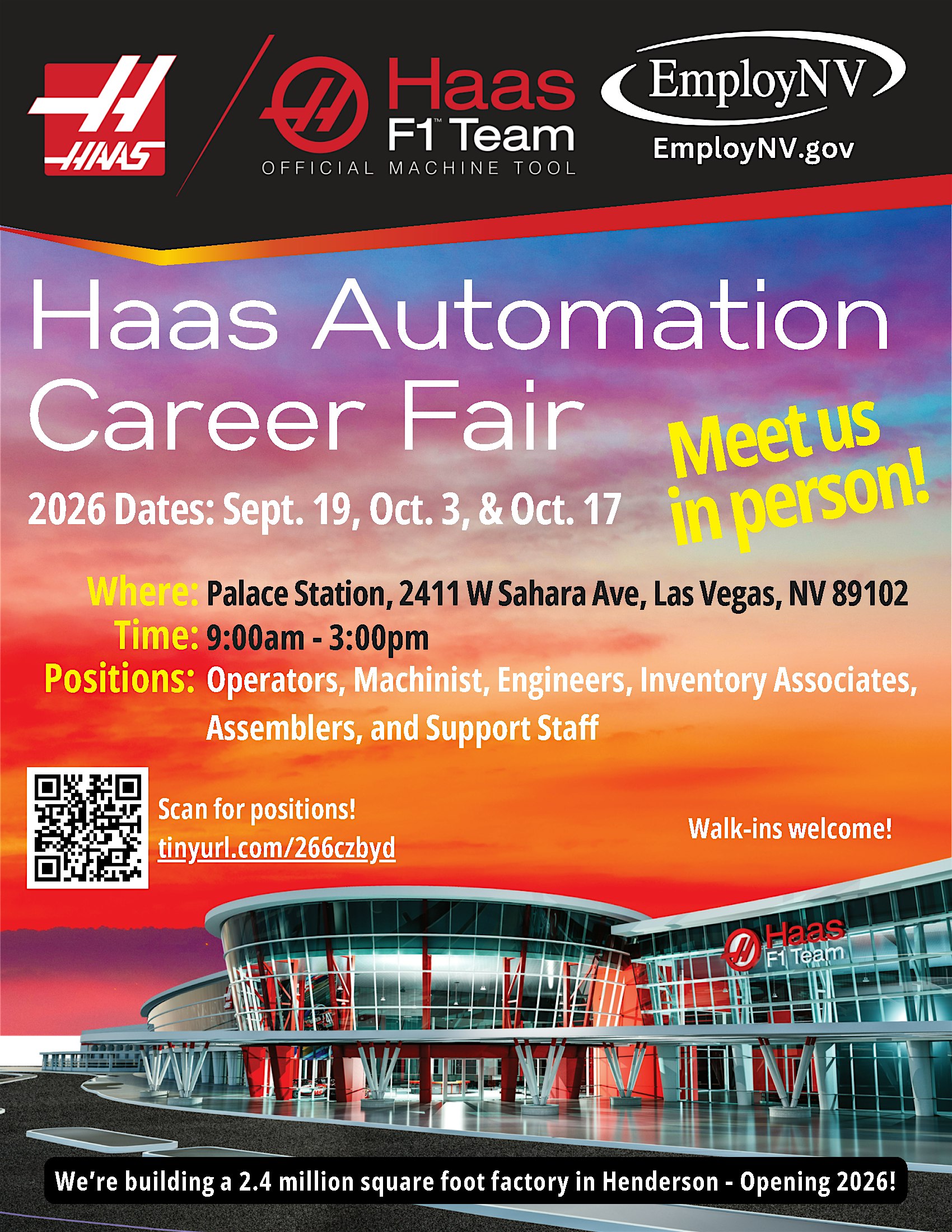 Haas Automation Career Fair - Las Vegas