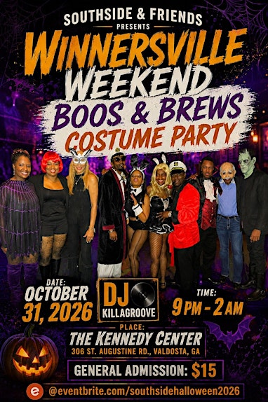 Southside & Friends "Winnersville Weekend Boos & Brews Costume Party"