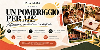 Un pomeriggio per me | Workshop creativo con pranzo