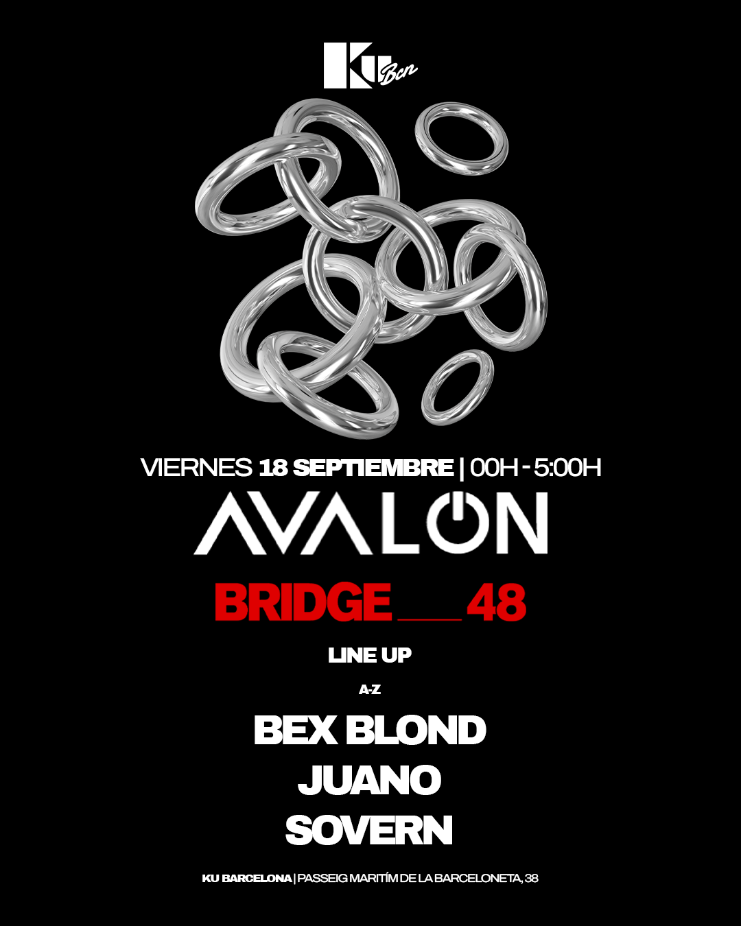 Free Tickets AVALON x Bridge48: Juano, Sovern, Bex Blond