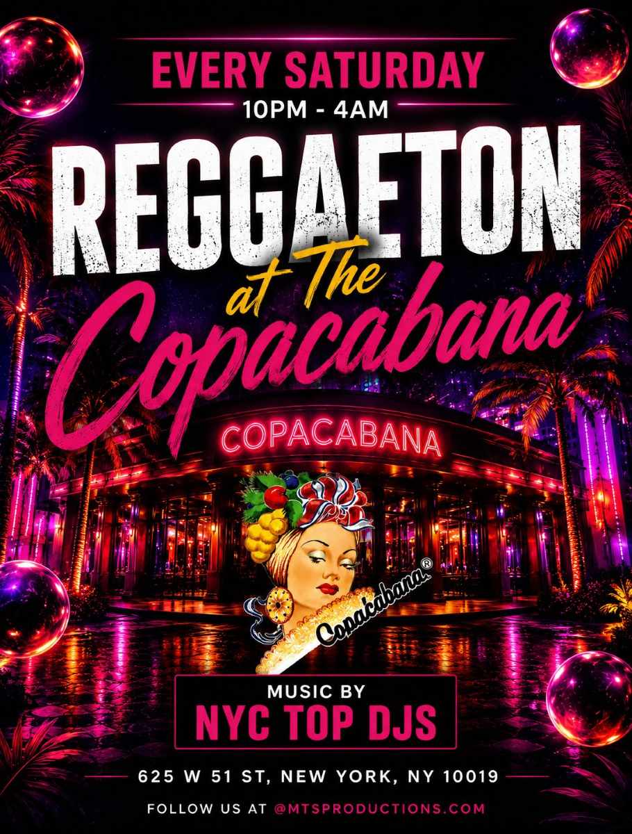 Reggaeton at the Copacabana NYC | Latin Party NYC Saturday