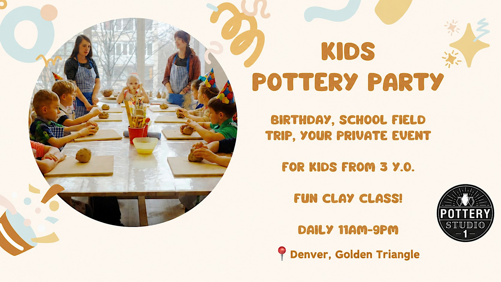 Kids' Pottery Party