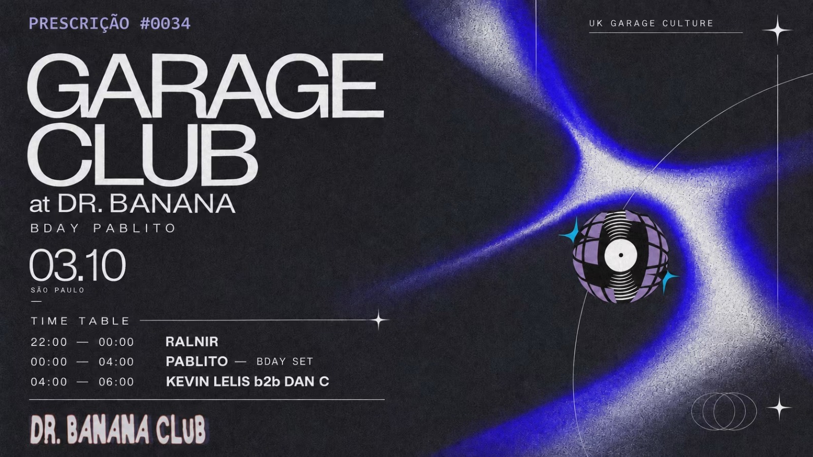 Garage Club At Dr. Banana · Bday Pablito