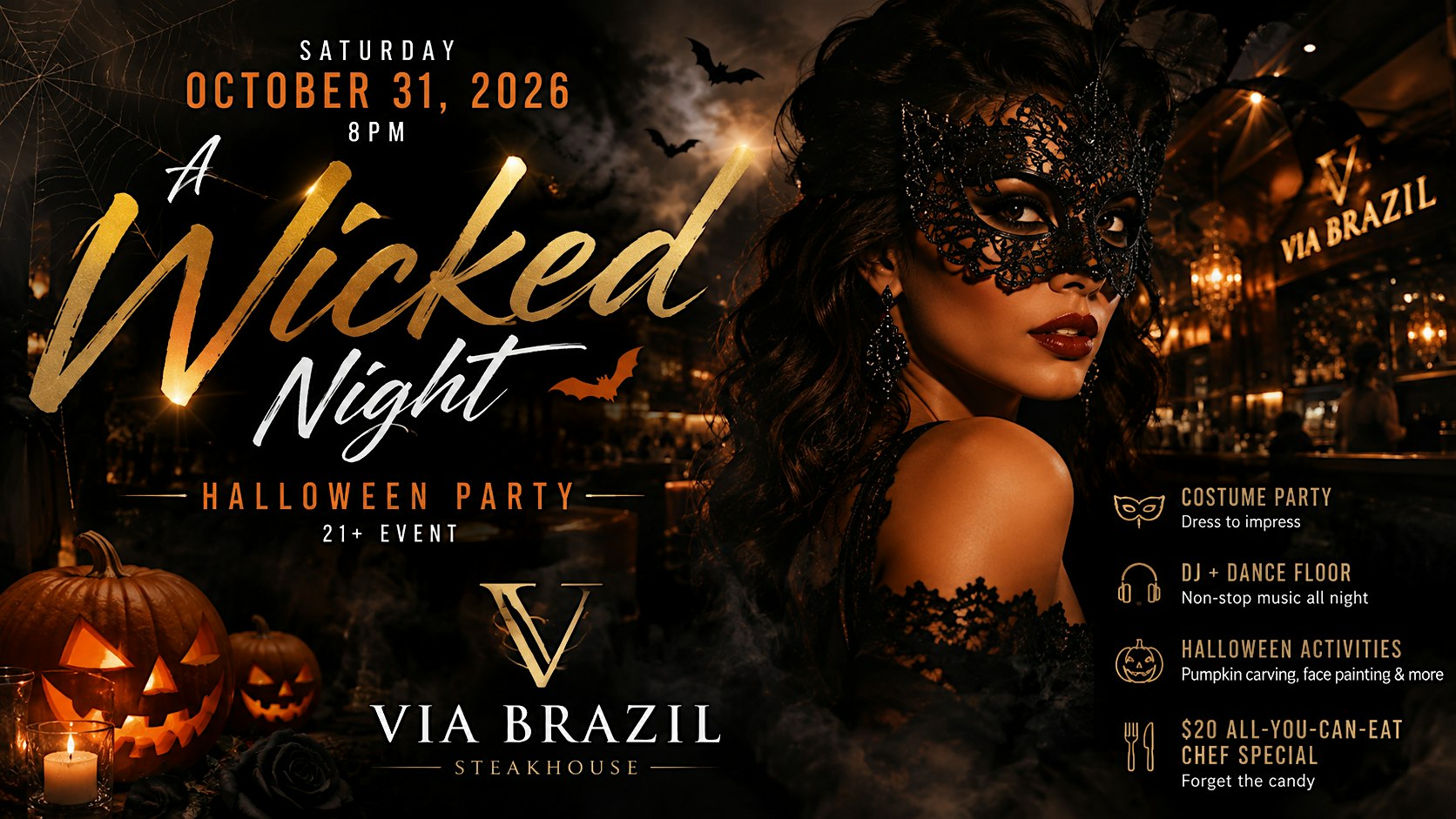 A Wicked Night at Via Brazil | Halloween Party