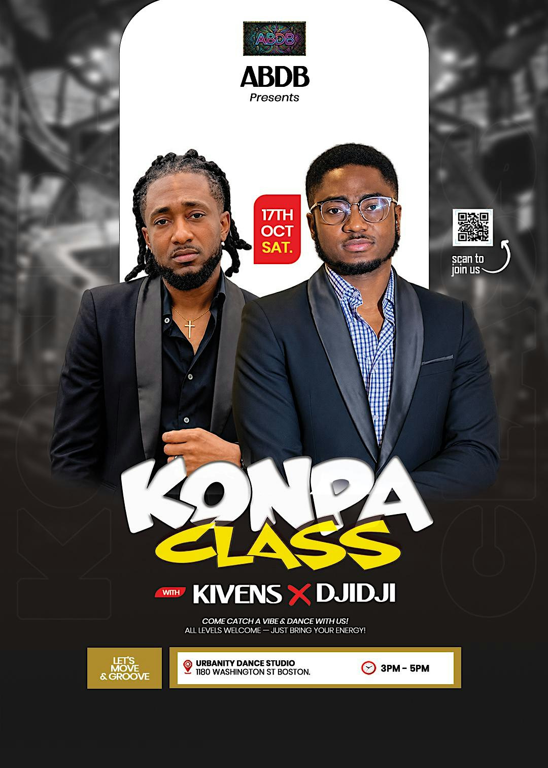 Afrobeats Dance Boston Presents: Konpa Class with Kivens x Djidji