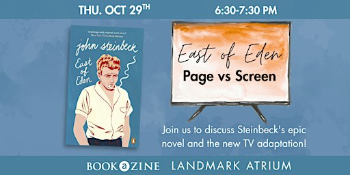 East of Eden Page Vs. Screen Book Club