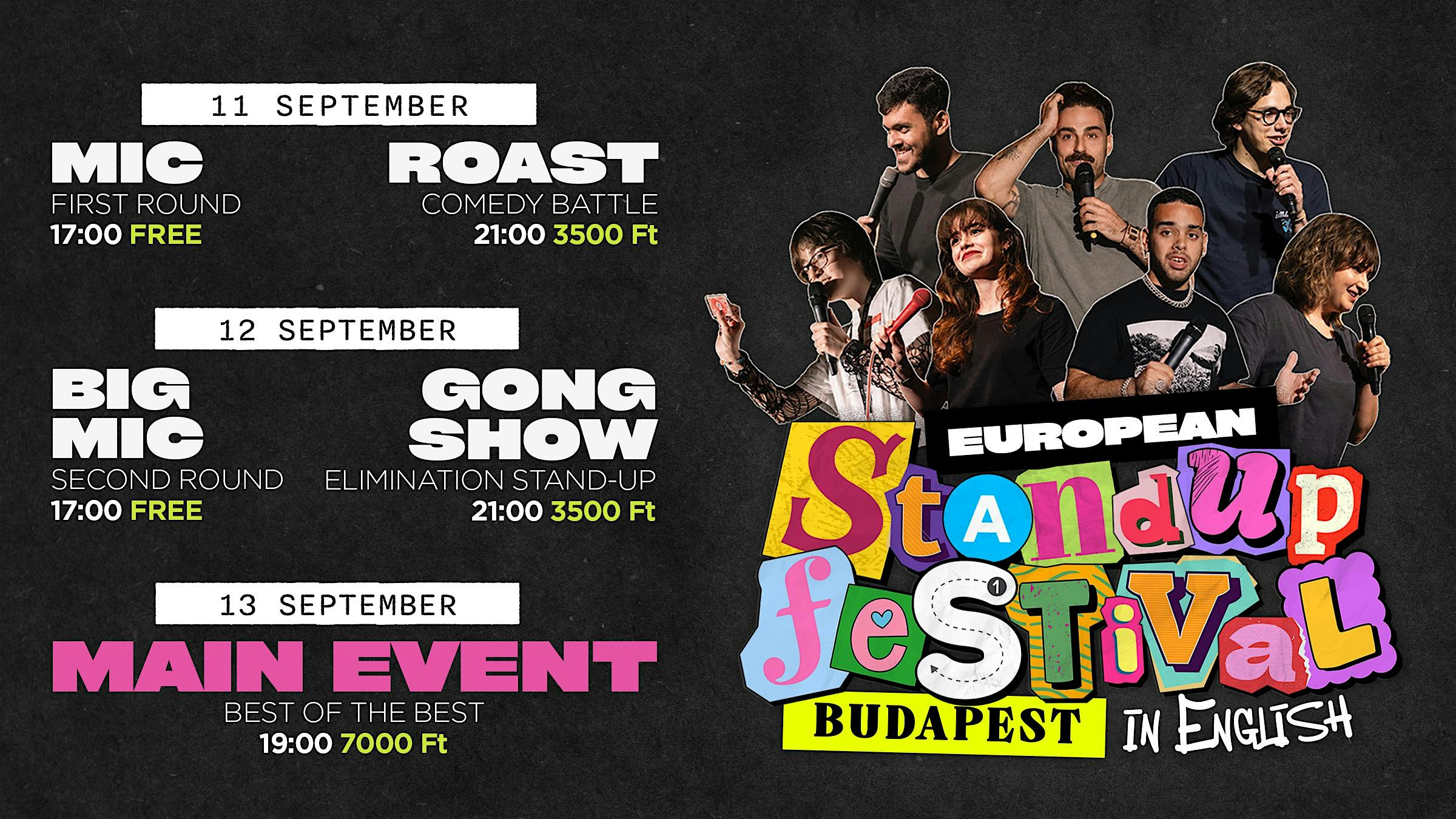 MAIN EVENT- European Standup Festival