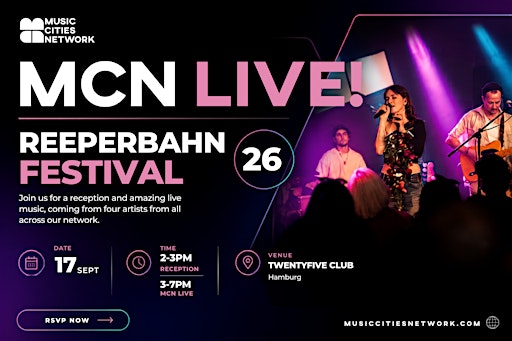 Music Cities Network @ Reeperbahn 2026 Reception  & Showcase