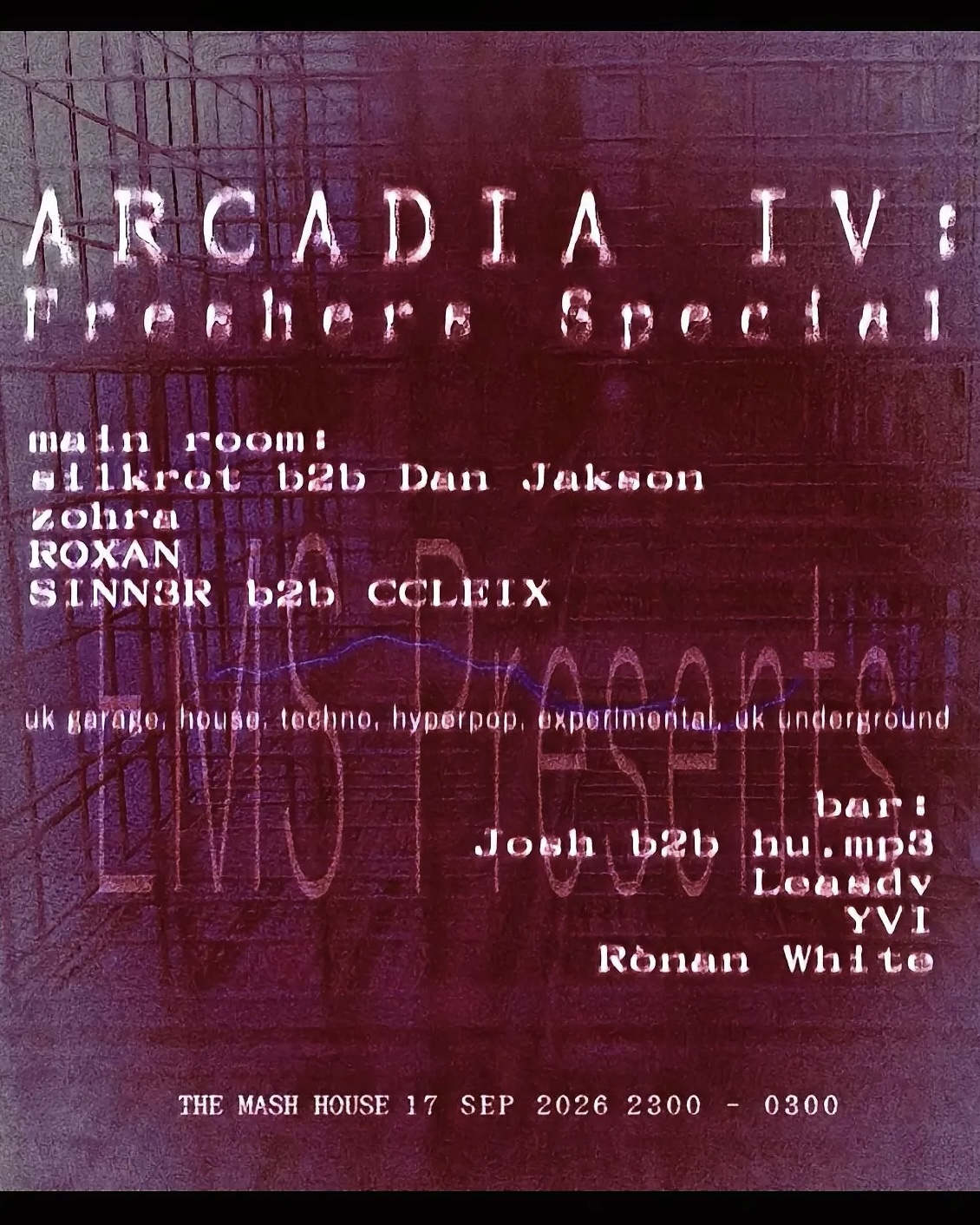 Arcadia IV: Freshers Special