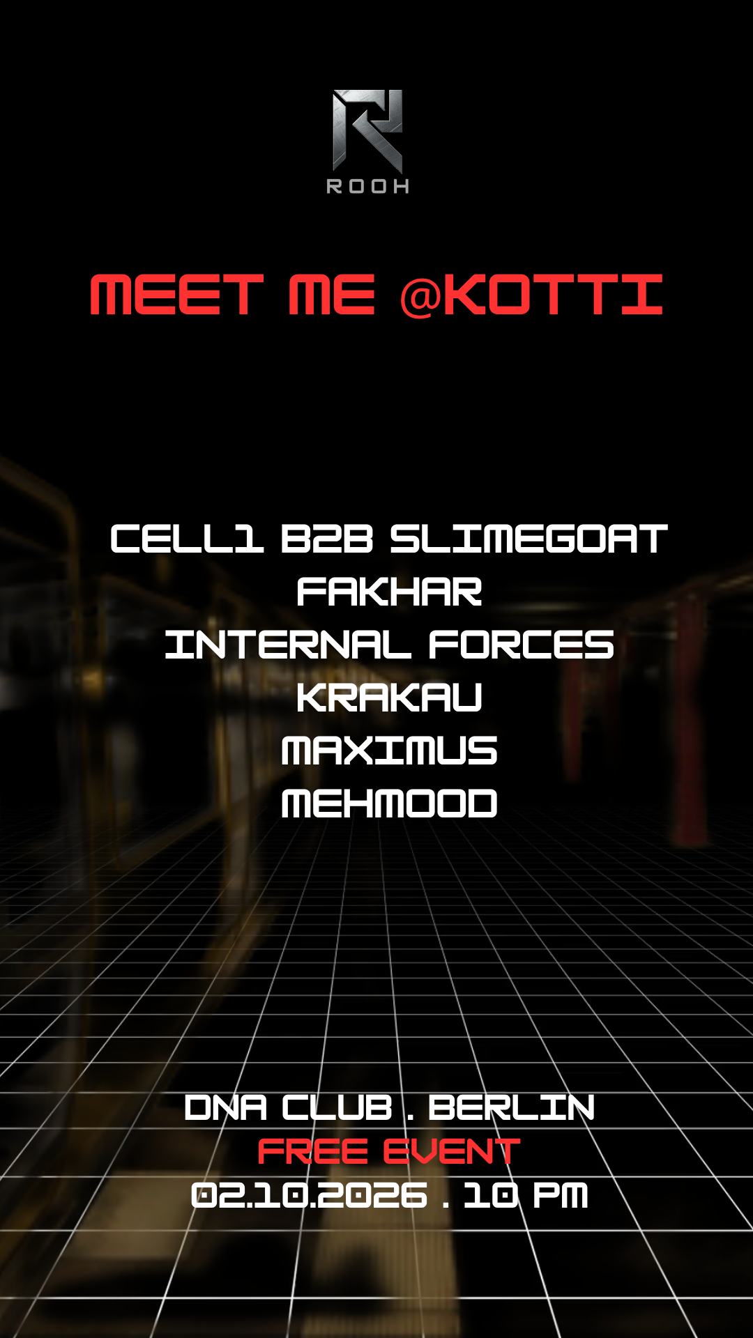 MEET ME at KOTTI - [FREE ENTRY] 