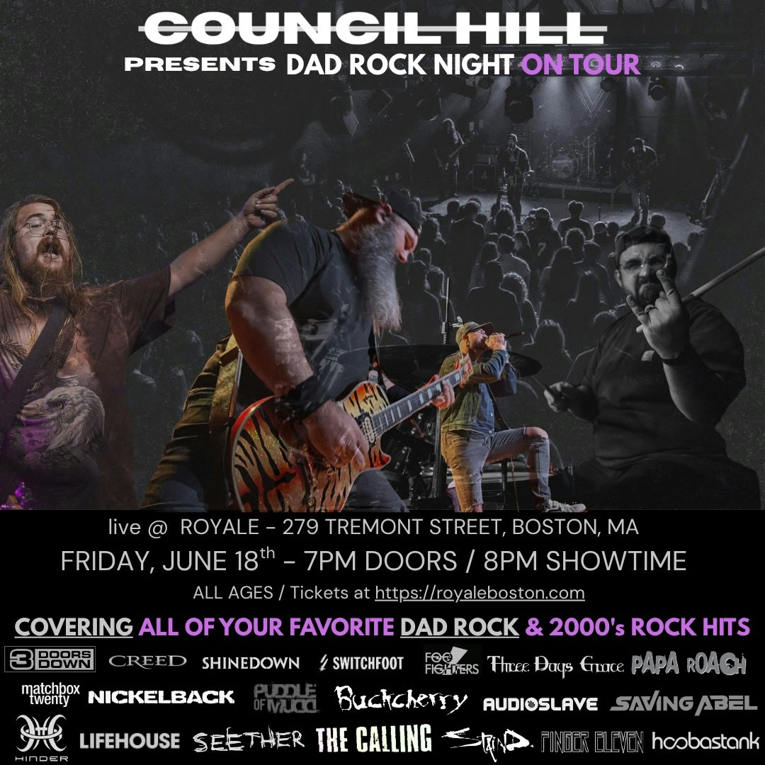 Dad Rock Night - 2000s Rock Tribute - Presented by Council Hill.