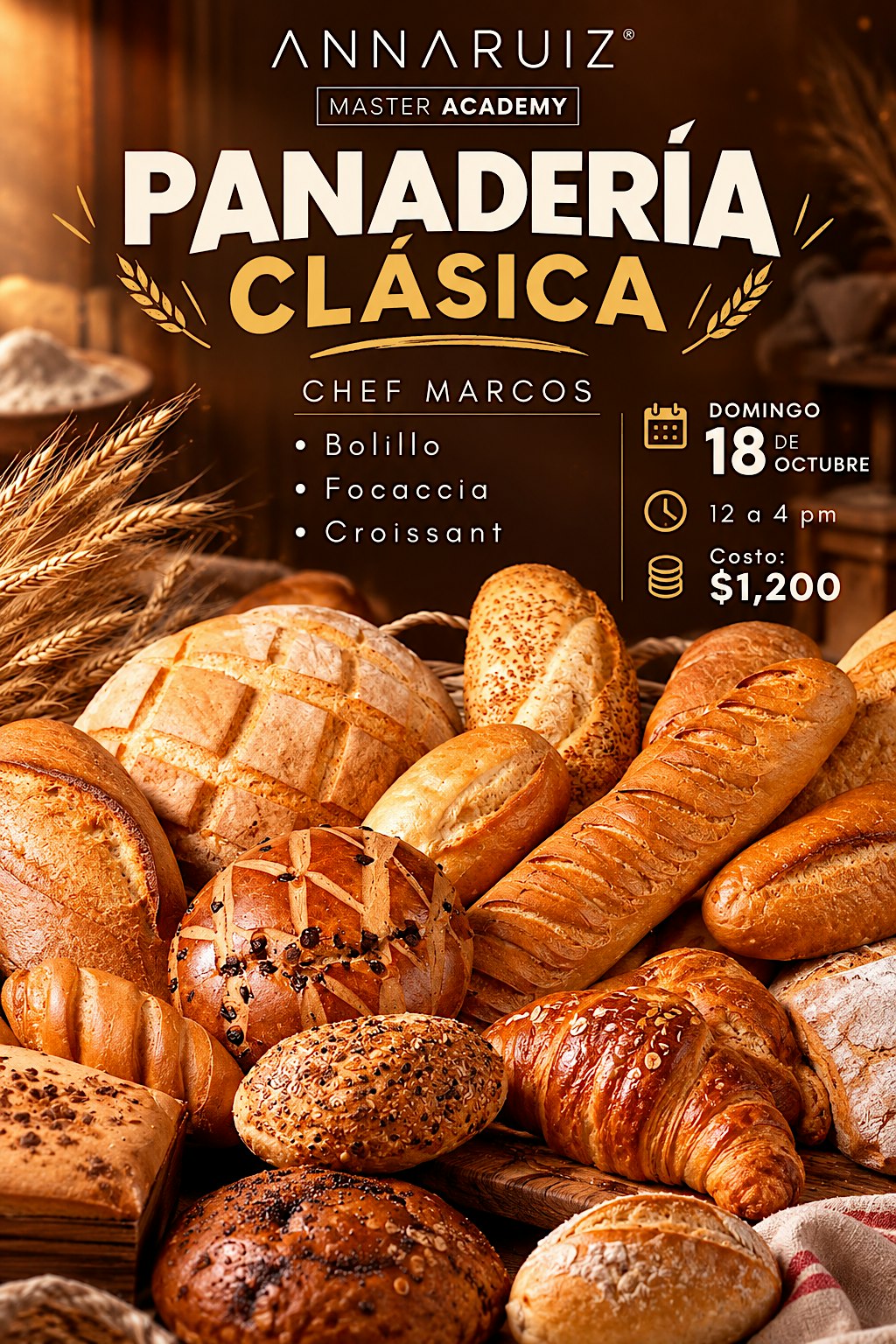 Panadería Clásica con el chef Marcos Valadez
