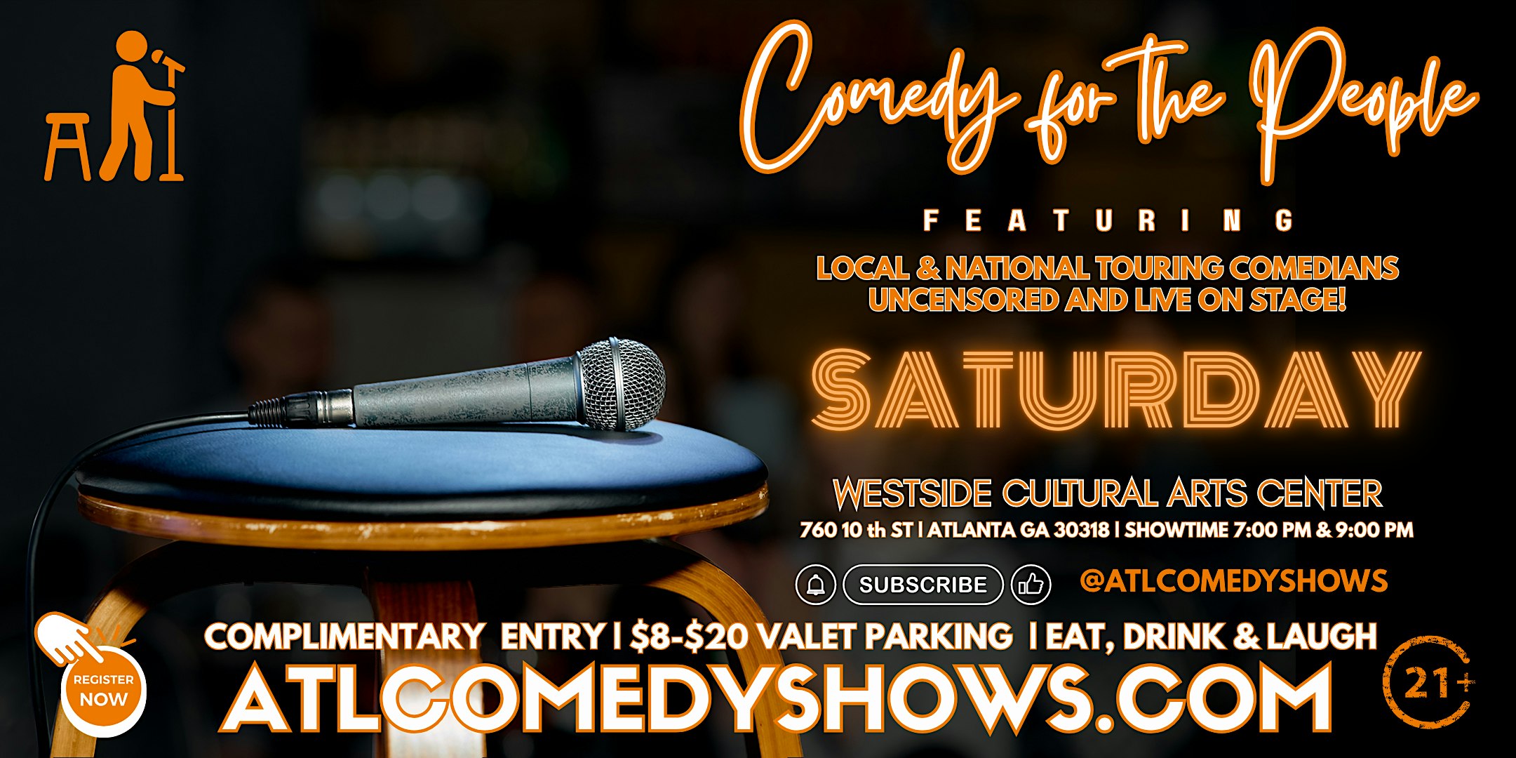 Comedy for the People this Saturday @ Westside Cultural Arts Center