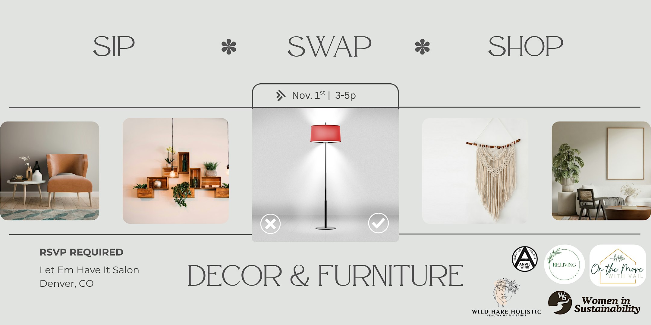 Sip, Swap & Shop - Decor & Furniture