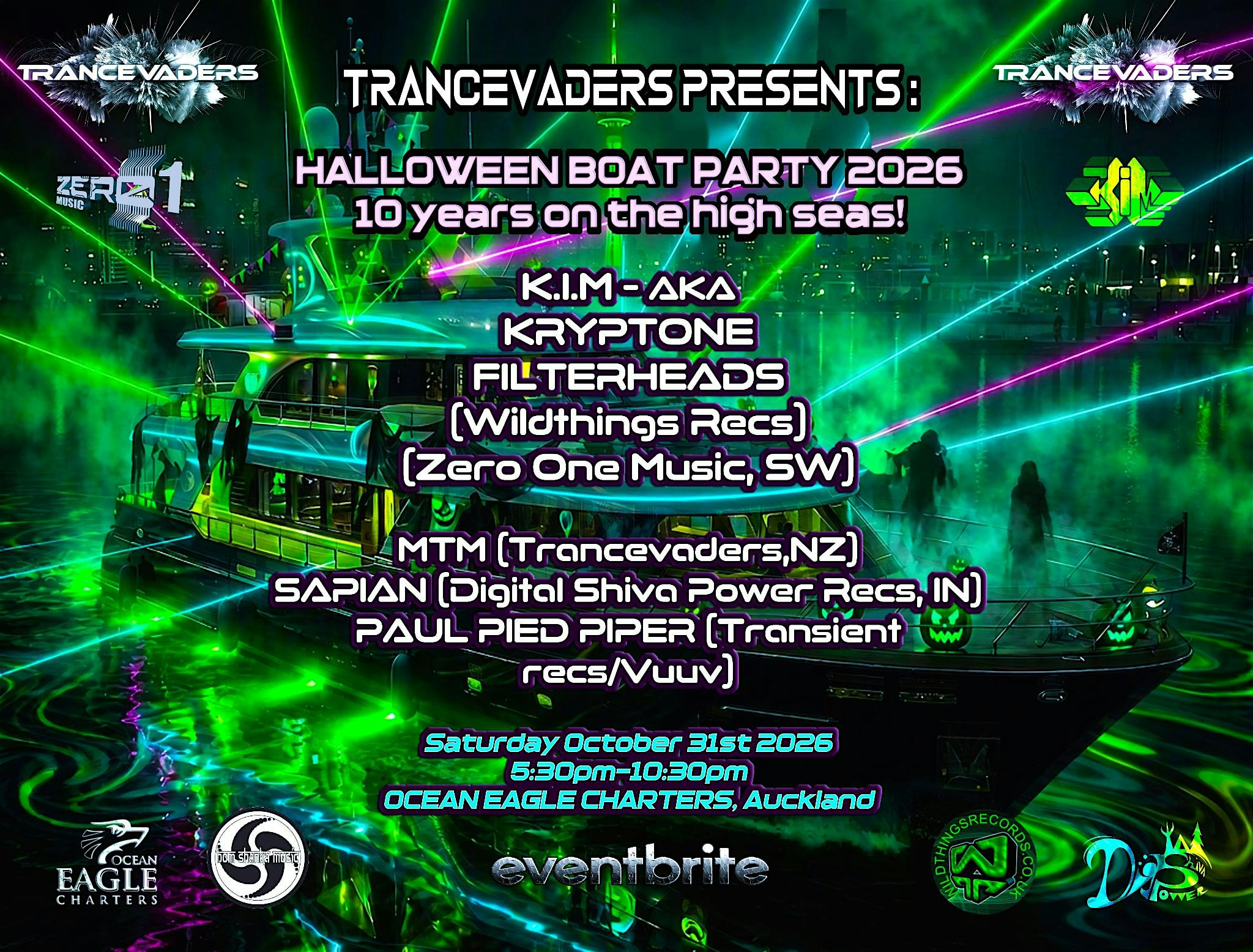 TRANCEVADERS HALLOWEEN BOAT PARTY - 10 years on the high seas!