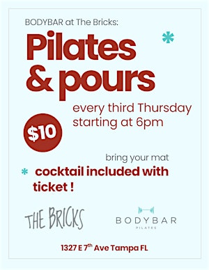 Pilates and Pours - 1 Drink included