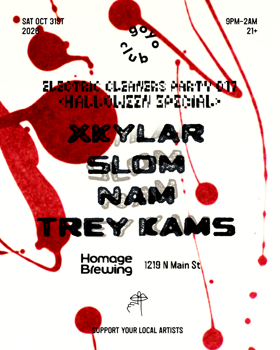 goyo club presents ELECTRIC CLEANERS PARTY 017 - HALLOWEEN SPECIAL