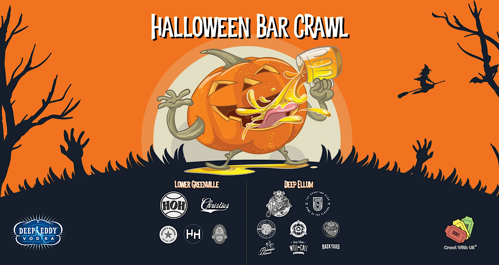 Dallas Halloween Bar Crawl 2026