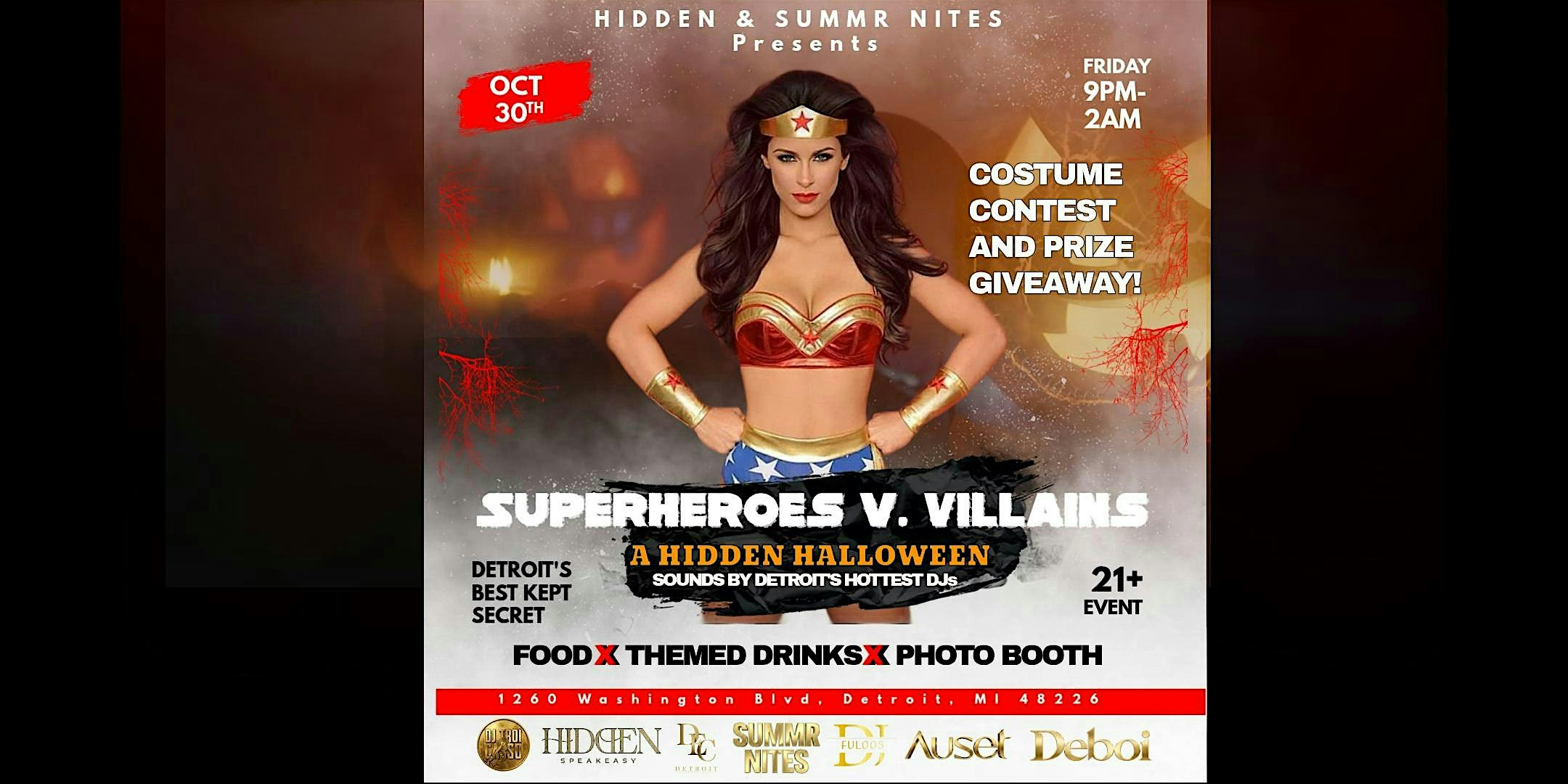 Superheroes vs. Villains Halloween Party in Detroit