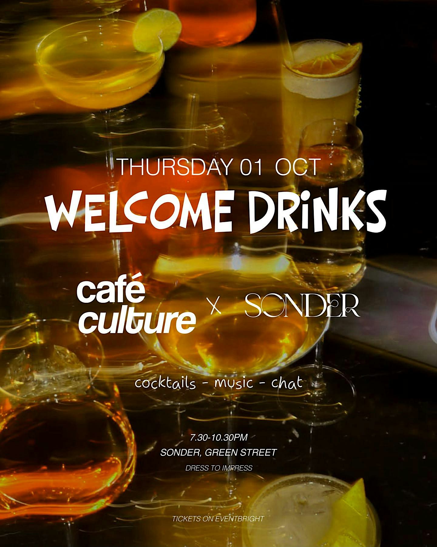 CAFE CULTURE COCKTAIL NIGHT AT SONDER!