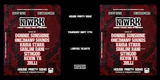 NTWRK: LONDON FASHION WEEK AFTERPARTY