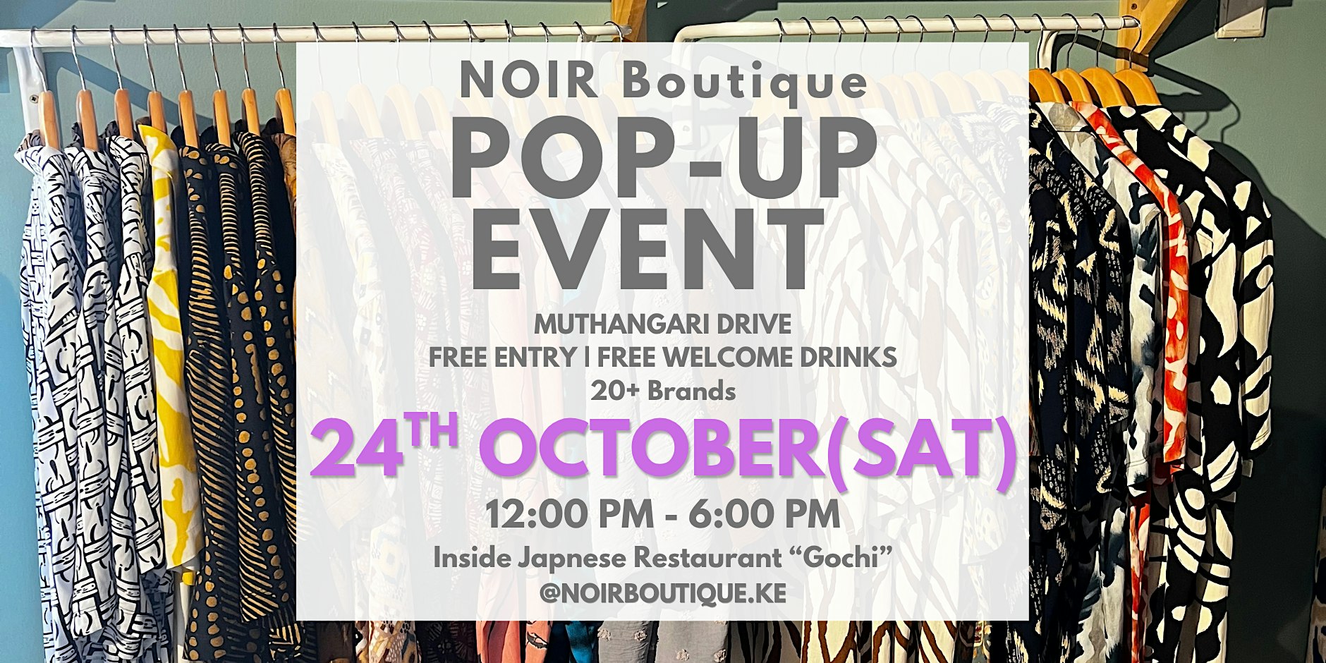NOIR Boutique October Pop-Up