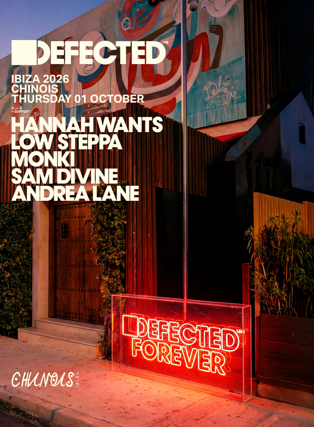 Defected: Hannah Wants, Low Steppa, Monki, Sam Divine,Andrea Lane
