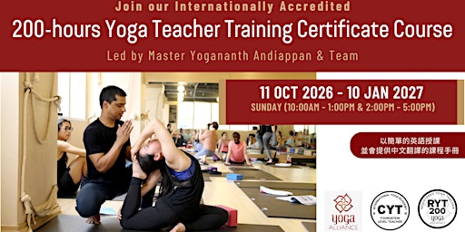 200-hours Yoga Teacher Training Certificate Course